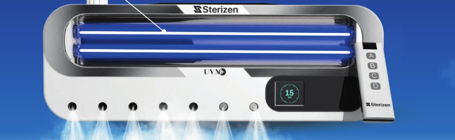 Sterizen UVM+ dual disinfection unit with UV-C lamps and dry mist nozzles